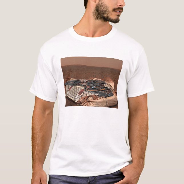 T-shirt Le site d'atterrissage du rover (Devant)