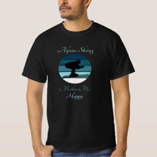 T-shirt Le Ski Alpin Me Rend Heureux - Le Sport