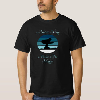 T-shirt Le Ski Alpin Me Rend Heureux - Le Sport