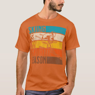 T-shirt Le Ski Vintage En Perte Est Ma Saison Préférée Gi