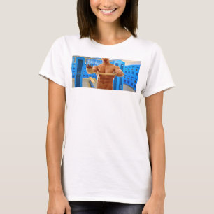 T-shirt Le SlipperyJoe homme musclé torse nu abs poitrine