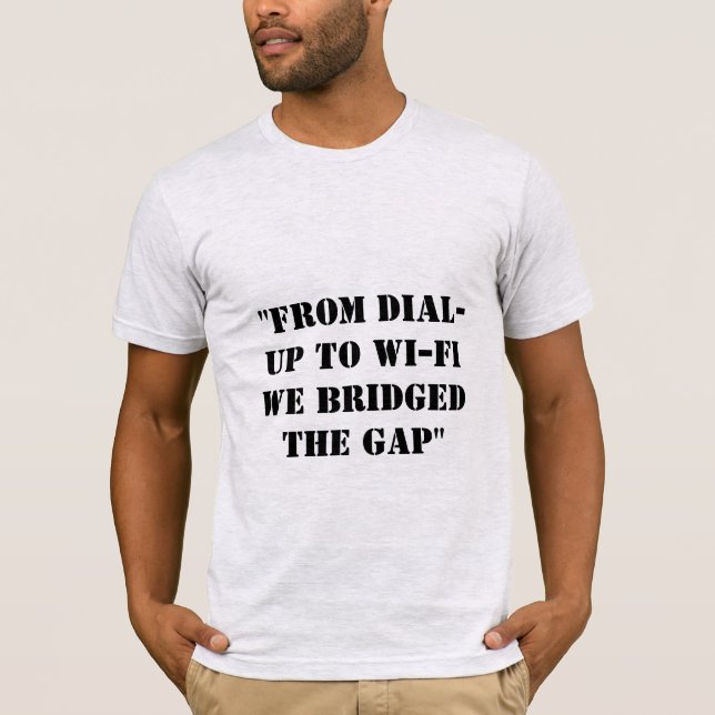 T-shirt le slogan genz to Millennial en gris cendré (Devant)