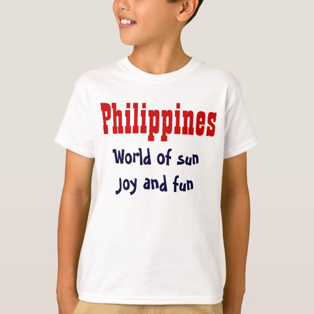 T-shirt Le slogan philippin (Devant)