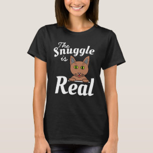 T-shirt Le Snuggle est vraiment mignon Chat T