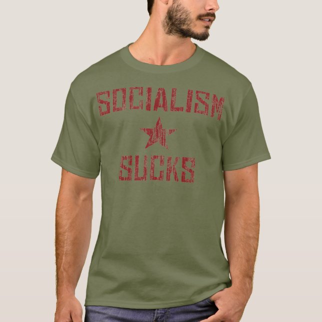 T-shirt Le socialisme réprime l'anti-socialisme (Devant)