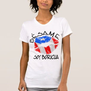 T-shirt Le soja Boricua de Besame m'embrassent que je suis