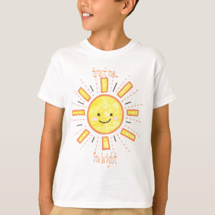 T-shirt Le soleil badine la chemise