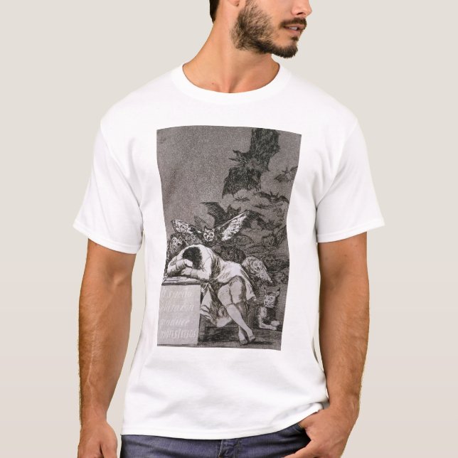 T-shirt Le sommeil de la raison produit des monstres (Devant)