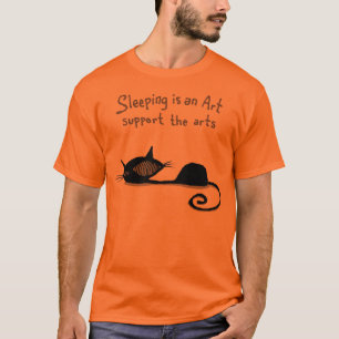 T-shirt Le sommeil est une chemise de chat d'art