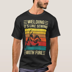 T-shirt Le Soudage Est Comme Coudre Avec Une Citation De S