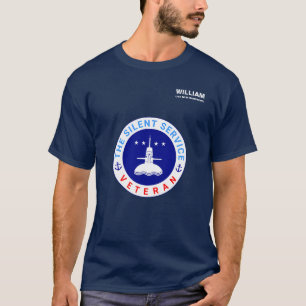 T-shirt Le sous-marin du service silencieux vétéran élégan