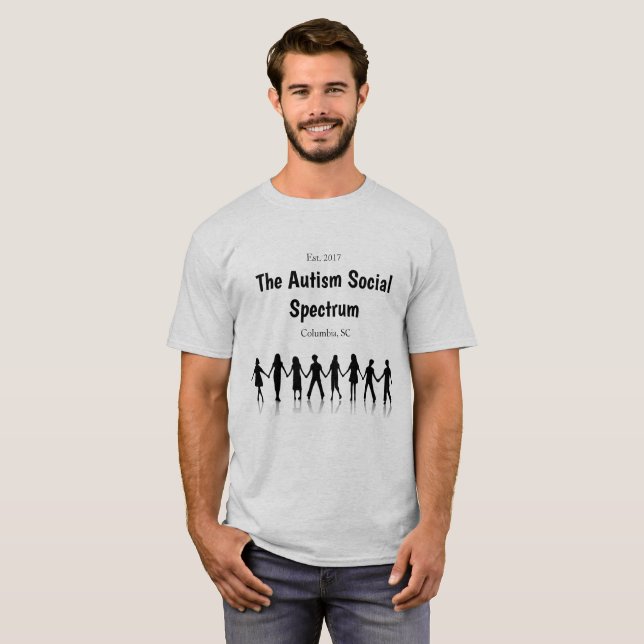 T-shirt Le spectre social d'autisme de Colombie (Devant entier)