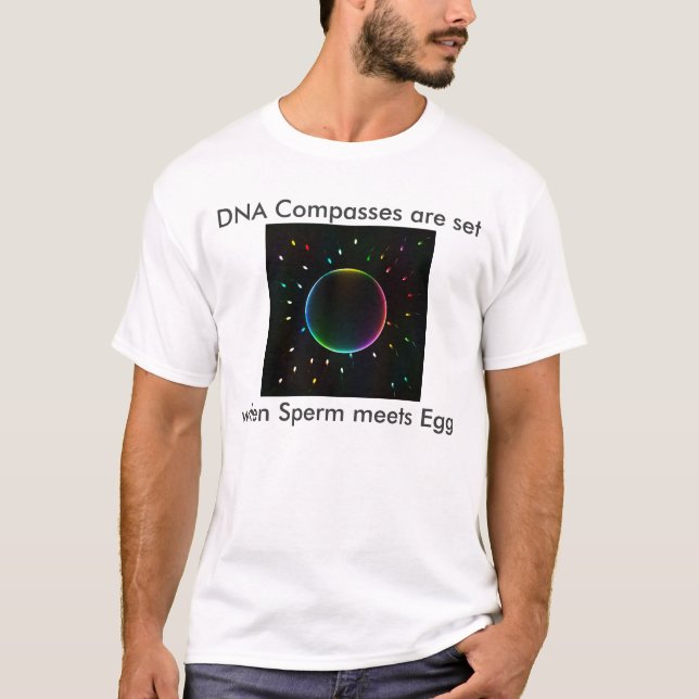 T-shirt Le sperme rencontre l'oeuf… (Devant)