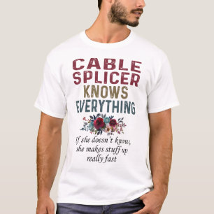 T-shirt Le Splicateur De Câble Sait Tout