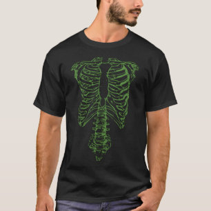 T-shirt Le Squelette Vert De Nigel Porte Un Regard