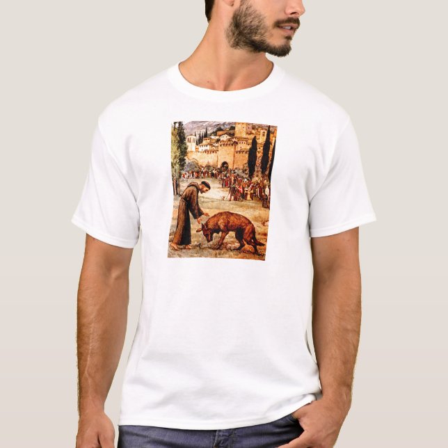 T-shirt Le St Francis et le loup (Devant)