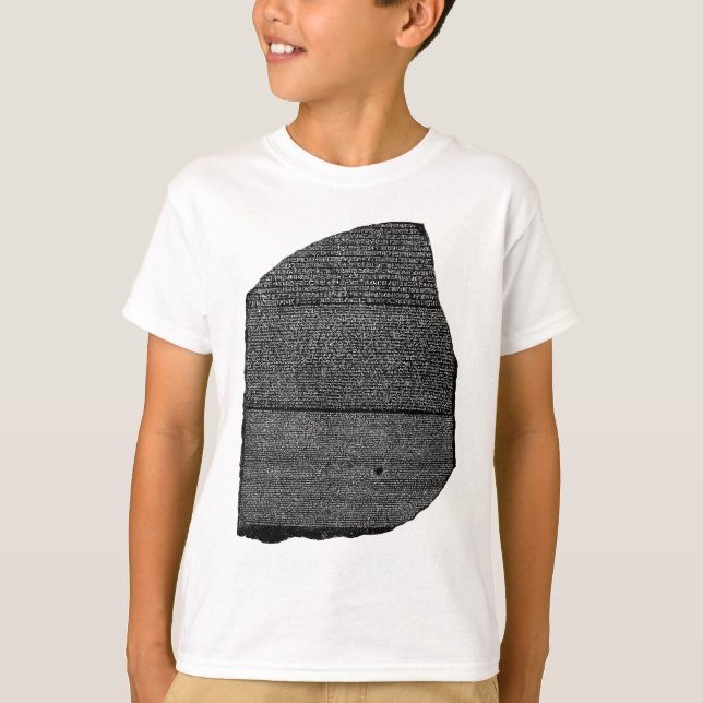 T-shirt Le Stele égyptien de granodiorite de pierre de (Devant)