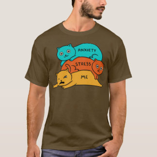 T-shirt Le stress et l'anxiété des chats