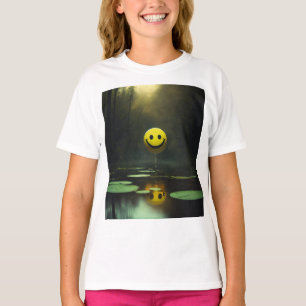 T-shirt Le style du visage souriant