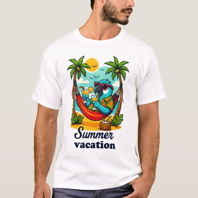 T-shirt Le style oiseaux de plage (Devant)