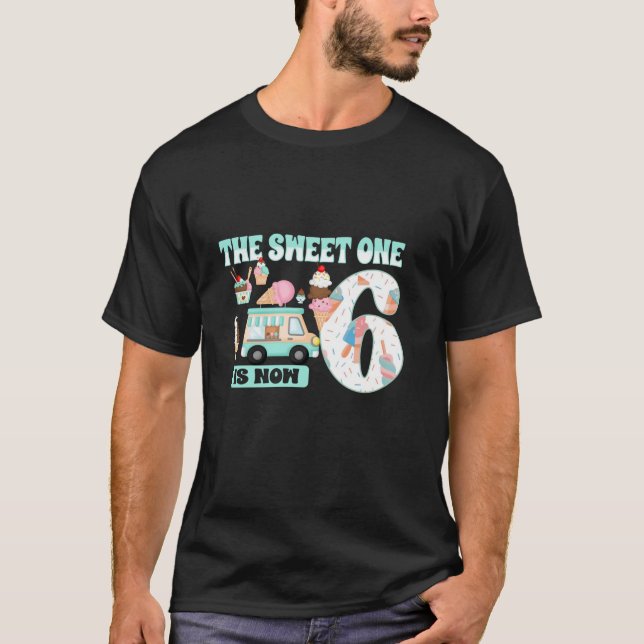T-shirt Le sucré est maintenant 6 ans 6e anniversaire Ice  (Devant)