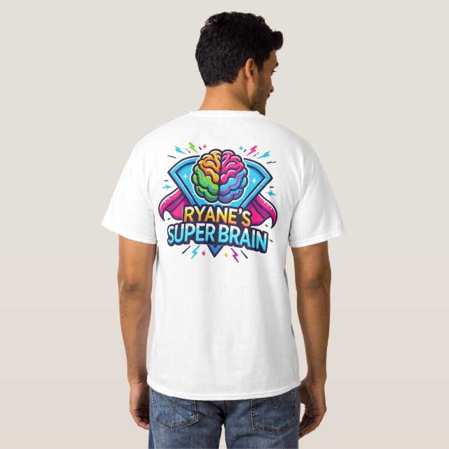 T-shirt Le super cerveau de Ryane (Dos entier)
