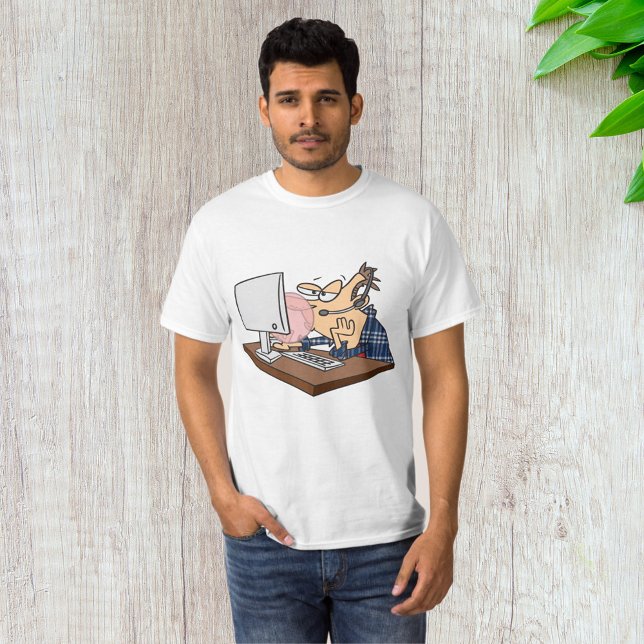 T-shirt Le Support Technique A Blessé Une Bulle (Créateur téléchargé)