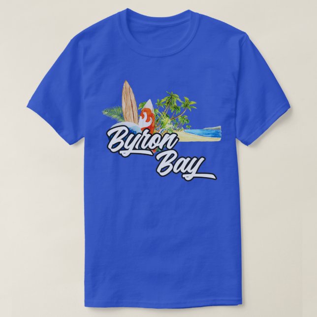 T-shirt Le surf de Byron Bay (Design devant)