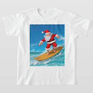 T-shirt Le surf du Père Noël