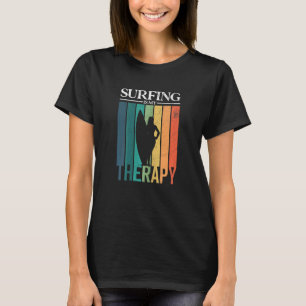T-shirt Le surf est ma thérapie Retro Surf Girl
