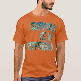 T-shirt Le surf est mon petit ami