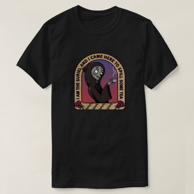 T-shirt Le Suriel Déverse Le Thé ACOTAR une cour d'épines (Design devant)