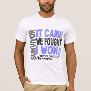 T-shirt Le survivant de cancer de la prostate qu'il est