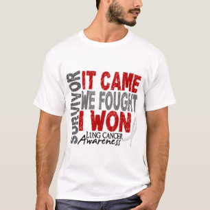 T-shirt Le survivant de cancer de poumon qu'il est venu