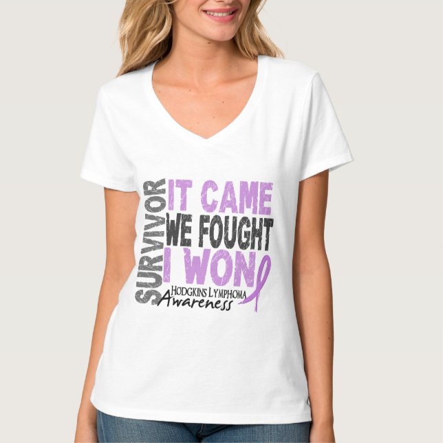 T-shirt Le survivant de lymphome de Hodgkins qu'il est (Devant)
