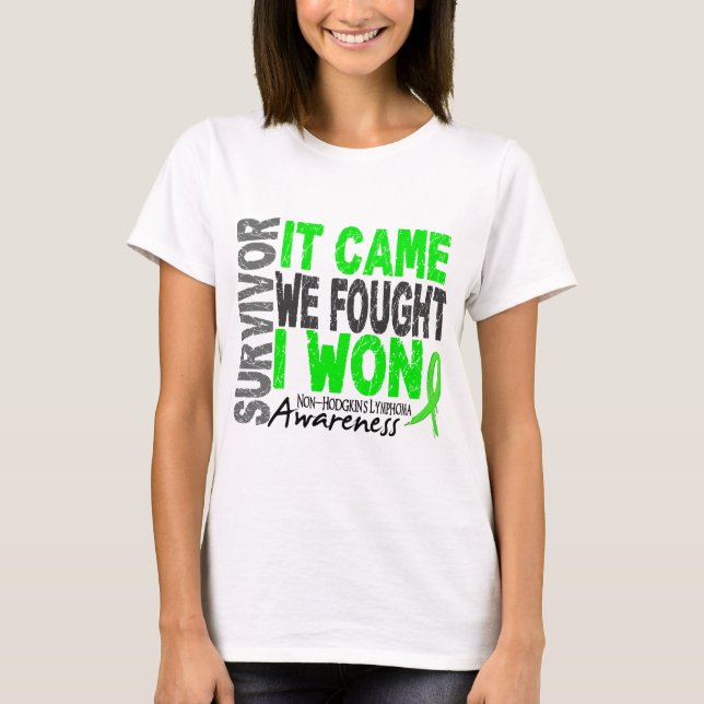 T-shirt Le survivant de lymphome de Non-Hodgkins qu'il est (Devant)