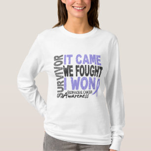 T-shirt Le survivant oesophagien de Cancer qu'il est venu