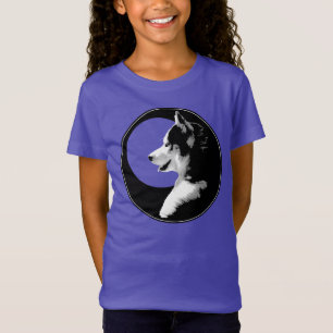 T-Shirt Le sweatshirt enroué de l'enfant de chien de loup