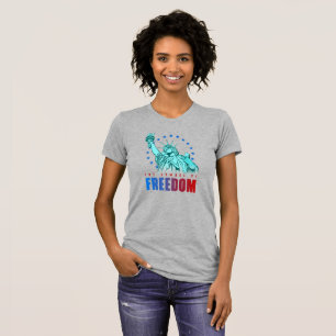 T-shirt Le symbole de la liberté Mince femmes