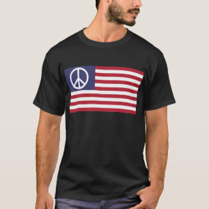 T-shirt Le symbole de signe de paix tient le premier rôle