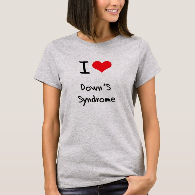 T-shirt Le syndrome de I Love Down (Devant)