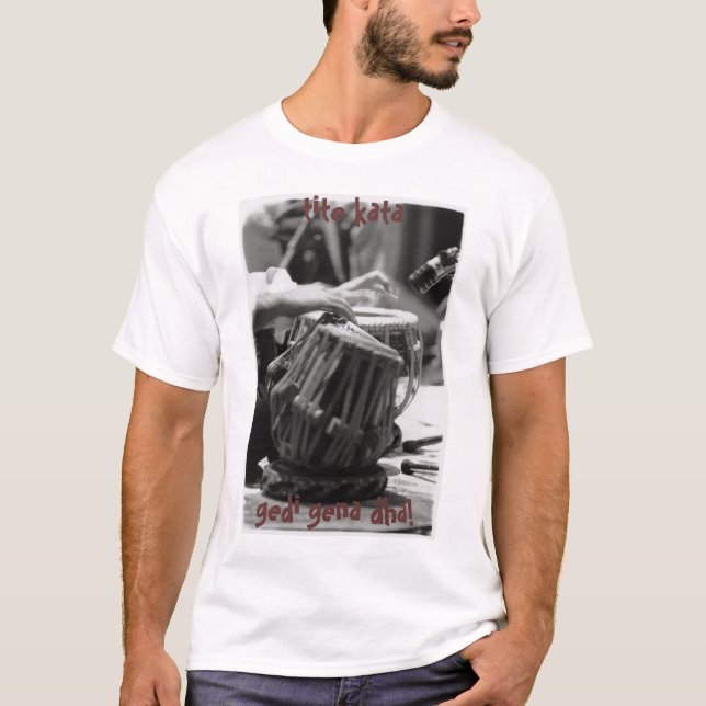 T-shirt le tabla, indiquent qu'il aiment le moyen de ya il (Devant)
