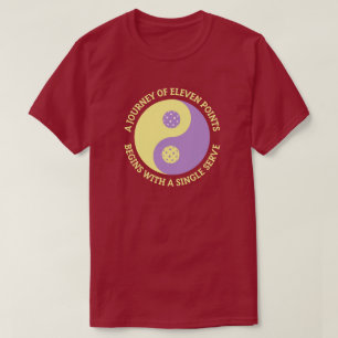 T-shirt Le Tao de Pickleball Drôle de Yin Yang Picklebal