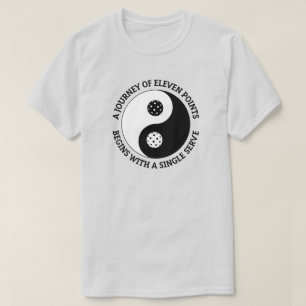 T-shirt Le Tao de Pickleball Drôle Yin Yang Pickleball