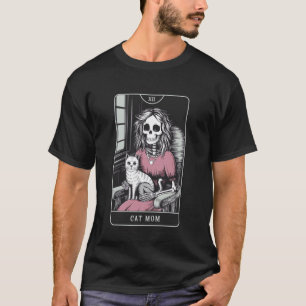 T-shirt Le Tarot de la Maman Chat Squelette Sorcière 1