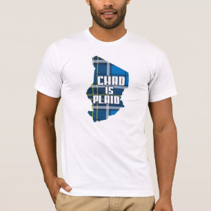 T-shirt Le Tchad est plaid