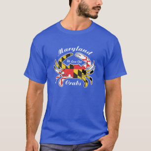 T-shirt Le tee - shirt d'amant de crabe du Maryland cuit à