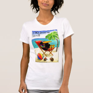 T-shirt Le tee - shirt de corneille de plage des femmes