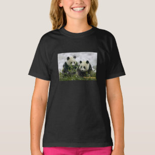 T-shirt le tee - shirt des enfants avec des ours panda