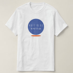 T-shirt Le tee - shirt des hommes bleus d'économie de vot